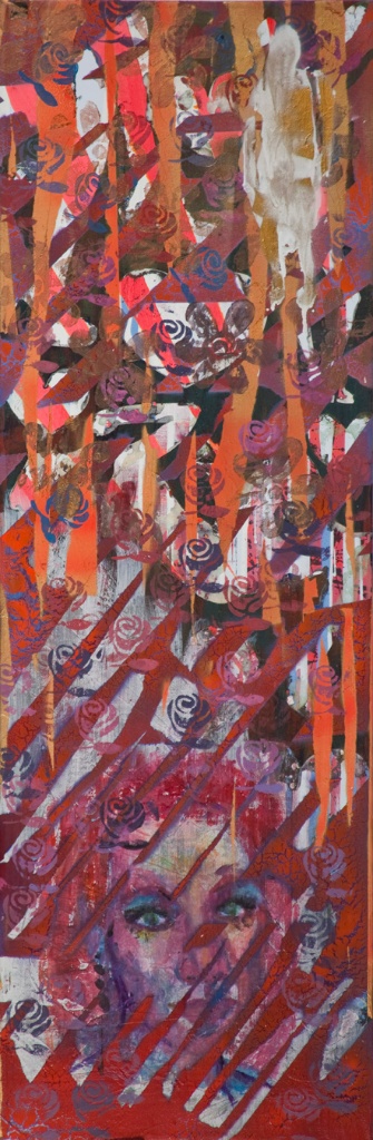 Abstract mixed media artwork